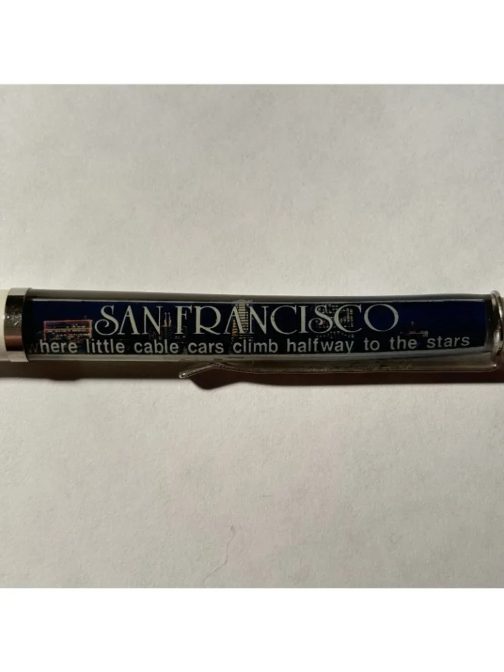 San Francisco California Floaty Pen Cable Car Moves by City Souvenir Promo Vtg